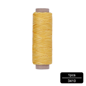 MIUSIE 1Pcs 50M 150D 1mm Leather Waxed Thread Cord