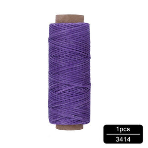 MIUSIE 1Pcs 50M 150D 1mm Leather Waxed Thread Cord