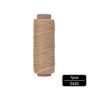 MIUSIE 1Pcs 50M 150D 1mm Leather Waxed Thread Cord