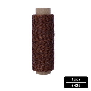 MIUSIE 1Pcs 50M 150D 1mm Leather Waxed Thread Cord