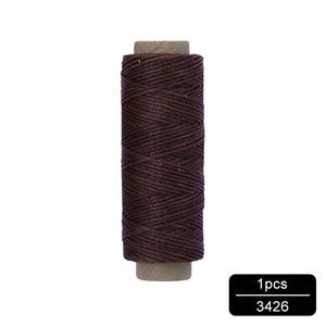 MIUSIE 1Pcs 50M 150D 1mm Leather Waxed Thread Cord