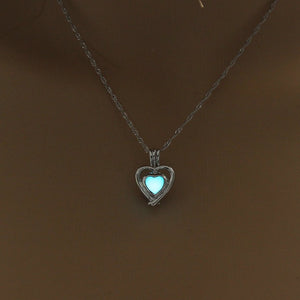 Mini Glow In The Dark Shaped Pendant Necklaces