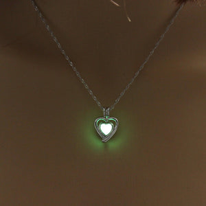 Mini Glow In The Dark Shaped Pendant Necklaces