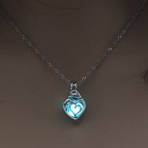 Mini Glow In The Dark Shaped Pendant Necklaces