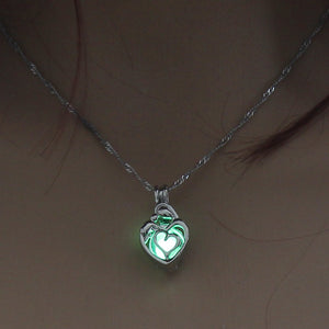 Mini Glow In The Dark Shaped Pendant Necklaces