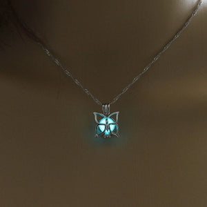 Mini Glow In The Dark Shaped Pendant Necklaces