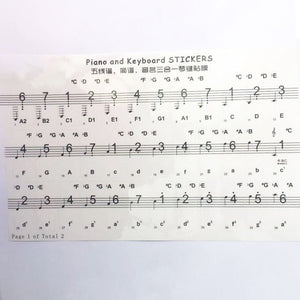 General Purpose Keyboard Sticker for Piano