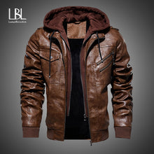 Load image into Gallery viewer, Men&#39;s Faux Leather Jackets  7 Color Choices-3 Designs Sizes: S-4XL