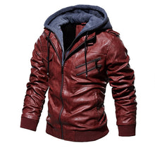 Load image into Gallery viewer, Men&#39;s Faux Leather Jackets  7 Color Choices-3 Designs Sizes: S-4XL