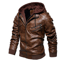 Load image into Gallery viewer, Men&#39;s Faux Leather Jackets  7 Color Choices-3 Designs Sizes: S-4XL