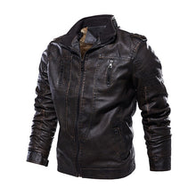 Load image into Gallery viewer, Men&#39;s Faux Leather Jackets  7 Color Choices-3 Designs Sizes: S-4XL