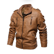 Load image into Gallery viewer, Men&#39;s Faux Leather Jackets  7 Color Choices-3 Designs Sizes: S-4XL