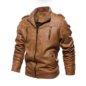 Men's Faux Leather Jackets  7 Color Choices-3 Designs Sizes: S-4XL