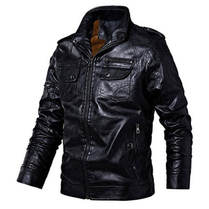 Men's Faux Leather Jackets  7 Color Choices-3 Designs Sizes: S-4XL