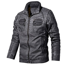 Load image into Gallery viewer, Men&#39;s Faux Leather Jackets  7 Color Choices-3 Designs Sizes: S-4XL