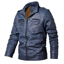 Load image into Gallery viewer, Men&#39;s Faux Leather Jackets  7 Color Choices-3 Designs Sizes: S-4XL