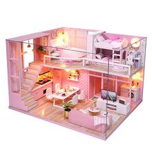 Load image into Gallery viewer, DIY Miniature Wooden Doll Houses  with Furniture Kit - Different Choices