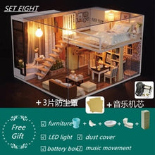 Load image into Gallery viewer, DIY Miniature Wooden Doll Houses  with Furniture Kit - Different Choices