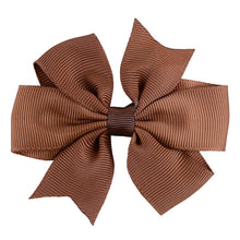 Load image into Gallery viewer, Grosgrain Ribbon Hair Bow with Clip