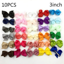 Load image into Gallery viewer, Grosgrain Ribbon Hair Bow with Clip