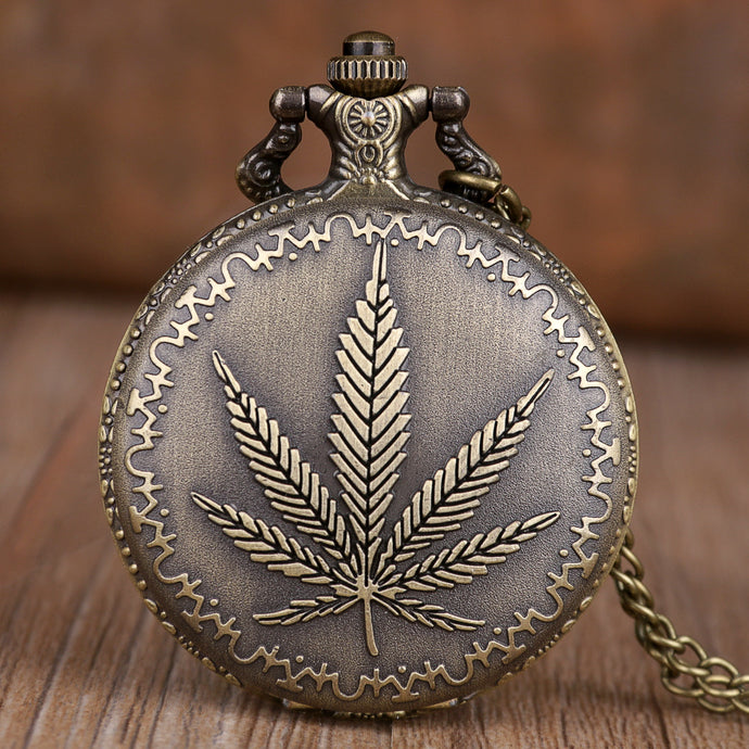 Vintage Maple Leaf Pocket Watch