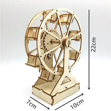 Load image into Gallery viewer, 3D DIY Electric Craft Ferris Wheel Puzzle Game Wooden Model Building Kits Science Educational Toys For Kids/Adults