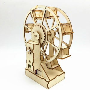 3D DIY Electric Craft Ferris Wheel Puzzle Game Wooden Model Building Kits Science Educational Toys For Kids/Adults