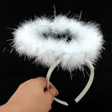 Load image into Gallery viewer, Soft Feather Angel Fairy Halo Headband