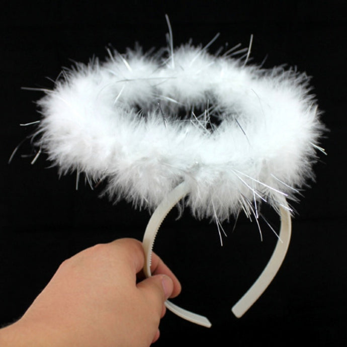 Soft Feather Angel Fairy Halo Headband