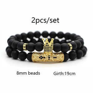 2Pcs/Set Natural Stone  Bead Bracelets- Different Variations