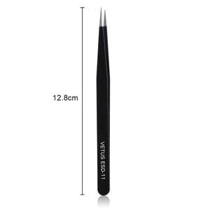 VETUS Eyelash Extension Stainless Steel Tweezers