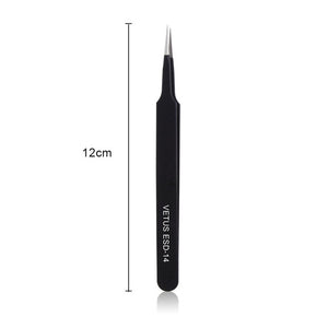 VETUS Eyelash Extension Stainless Steel Tweezers