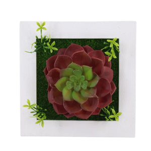 Meldel 1pcs Creative 3D Metope Imitation Plants/Photo Frame Wall Decoration