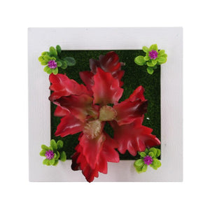 Meldel 1pcs Creative 3D Metope Imitation Plants/Photo Frame Wall Decoration