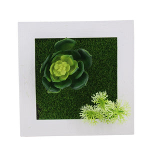 Meldel 1pcs Creative 3D Metope Imitation Plants/Photo Frame Wall Decoration