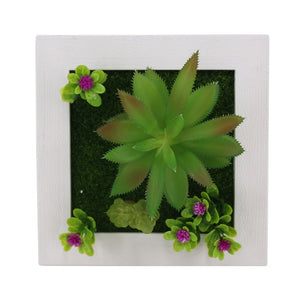 Meldel 1pcs Creative 3D Metope Imitation Plants/Photo Frame Wall Decoration