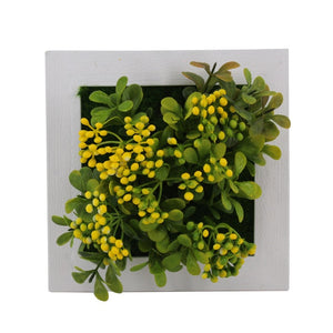 Meldel 1pcs Creative 3D Metope Imitation Plants/Photo Frame Wall Decoration