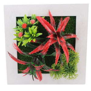 Meldel 1pcs Creative 3D Metope Imitation Plants/Photo Frame Wall Decoration