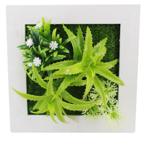 Meldel 1pcs Creative 3D Metope Imitation Plants/Photo Frame Wall Decoration