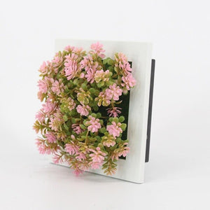 Meldel 1pcs Creative 3D Metope Imitation Plants/Photo Frame Wall Decoration