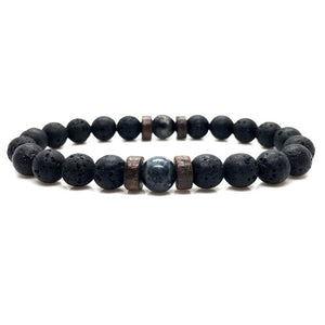 Men/Women-Natural Moonstone Bead Tibetan Buddha-Chakra Lava Stone Diffuser Bracelets