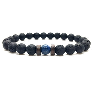 Men/Women-Natural Moonstone Bead Tibetan Buddha-Chakra Lava Stone Diffuser Bracelets