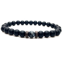 Load image into Gallery viewer, Men/Women-Natural Moonstone Bead Tibetan Buddha-Chakra Lava Stone Diffuser Bracelets