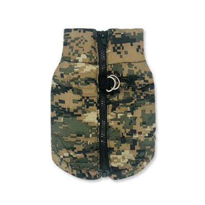 Warm Waterproof  Cotton Camouflage Vest For Small Pets