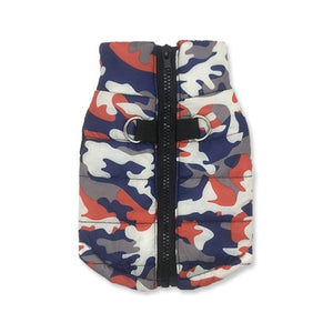 Warm Waterproof  Cotton Camouflage Vest For Small Pets