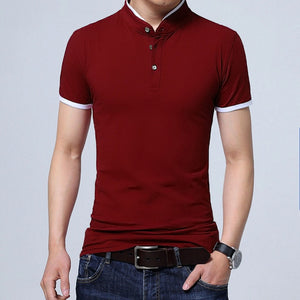 Men's Fashion T Shirt with Casual Patchwork, Short Sleeves Sizes to 5XL