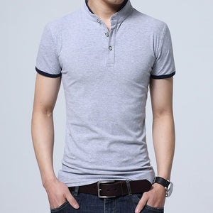 Men's Fashion T Shirt with Casual Patchwork, Short Sleeves Sizes to 5XL