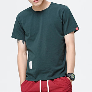 Men's Fashion T Shirt with Casual Patchwork, Short Sleeves Sizes to 5XL