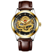 Load image into Gallery viewer, FNGEEN Men Golden Luxury Waterproof Full Steel Quartz Dragon Watches