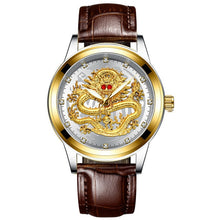 Load image into Gallery viewer, FNGEEN Men Golden Luxury Waterproof Full Steel Quartz Dragon Watches